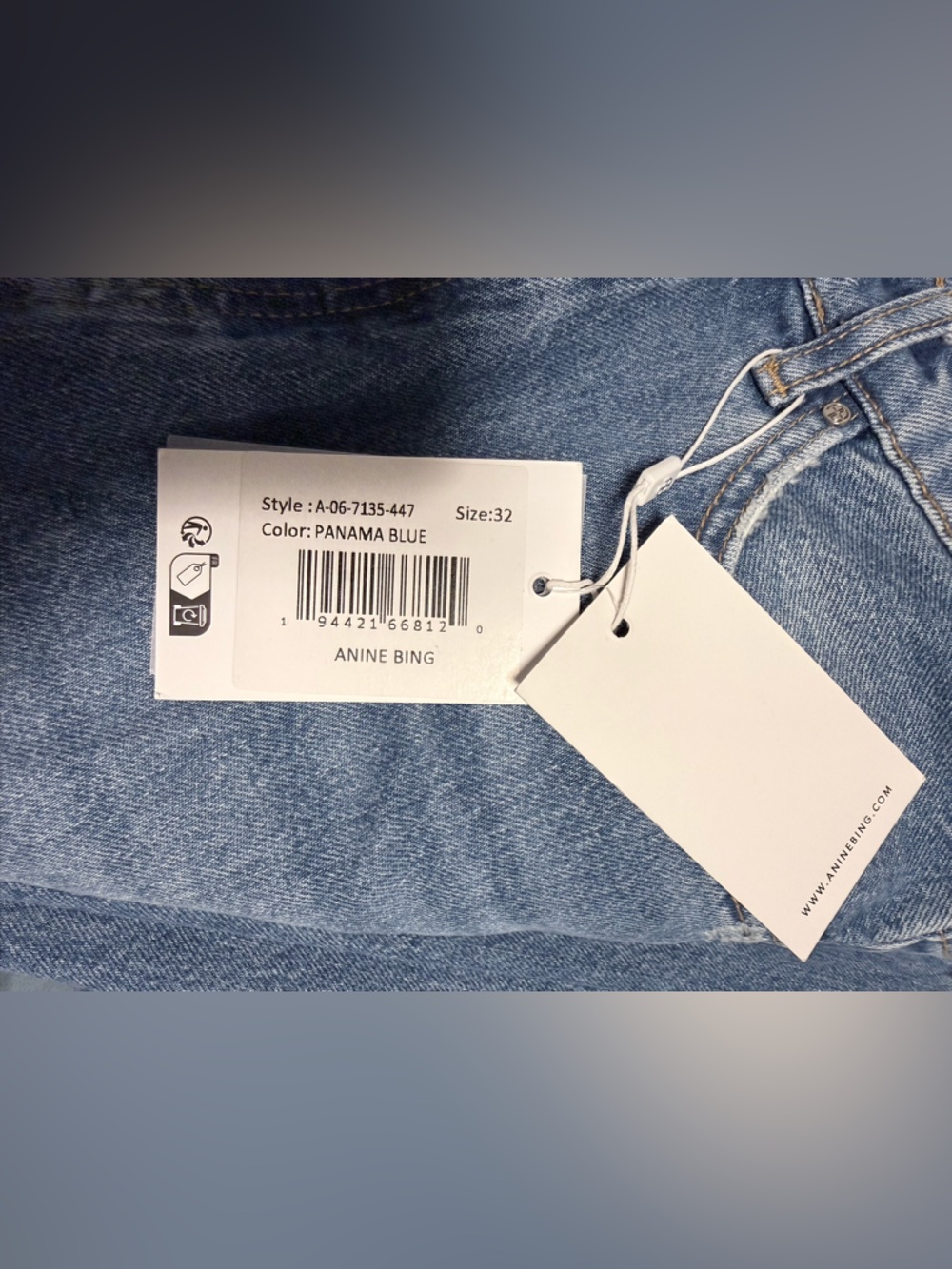 Anine Bing Hugh jeans in Panama blue - Picture 4 of 5